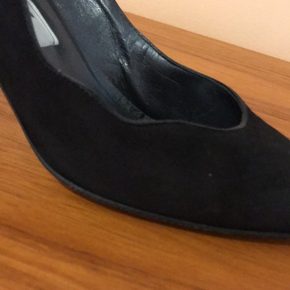 Vintage Bally black scalloped edge heels, super elegant, unsurpassed quality. - Picture 10 of 14